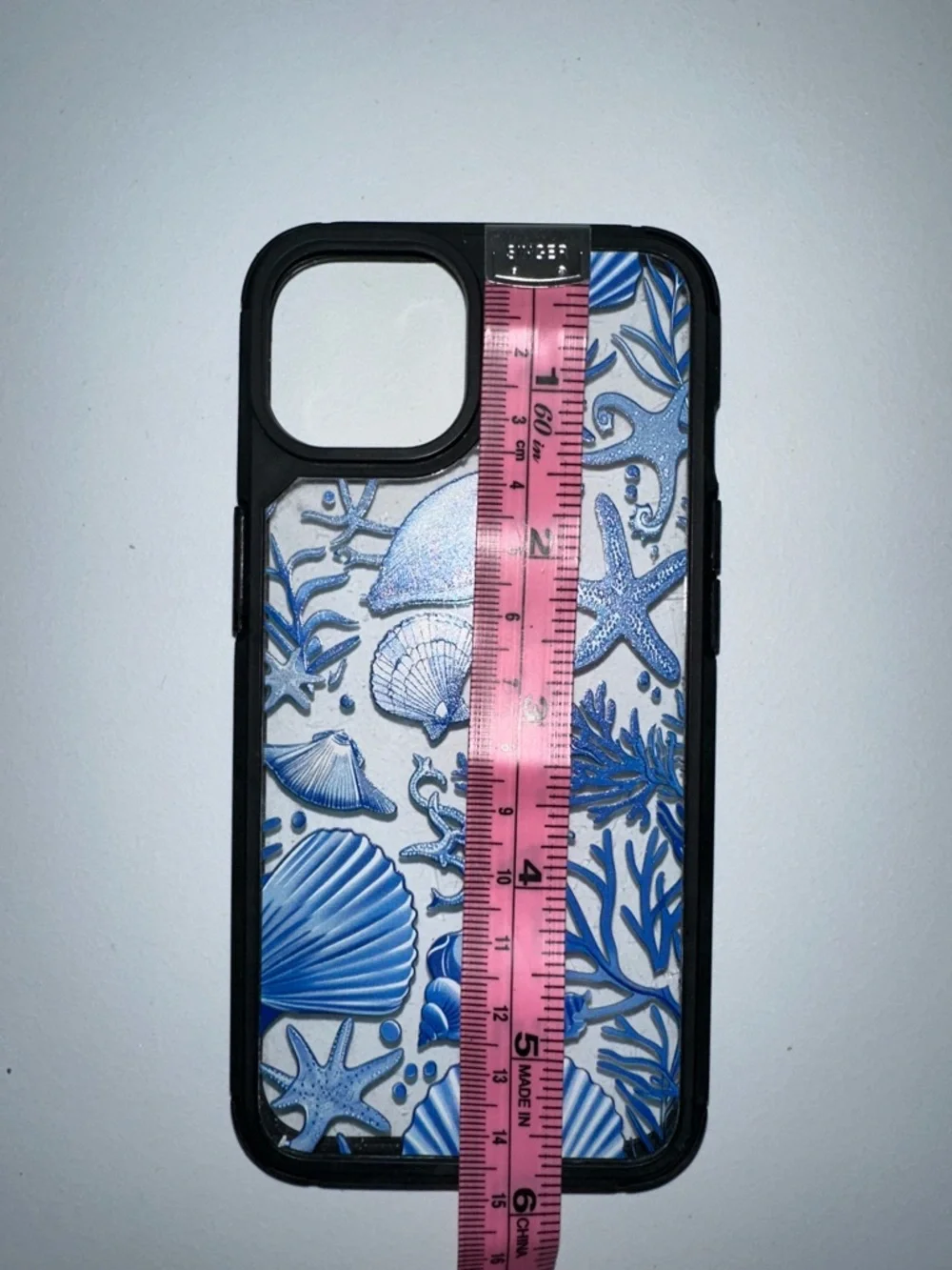 case Black Blue Sea Corals Shells Clear Phone Case